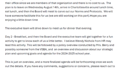 Kim Goodwin’s Decision to Relocate the School Board Retreat Contradicts the “ABC’s” of her Campaign Platform